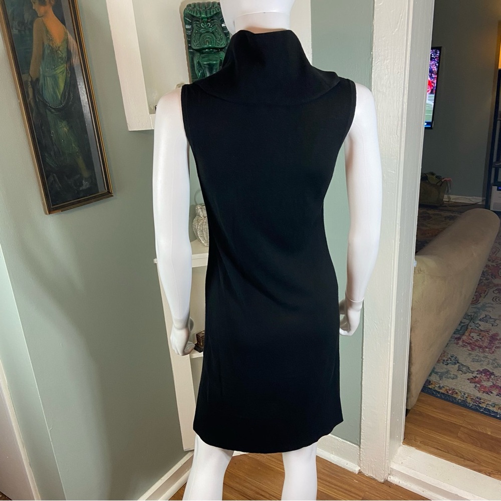 NWT New White House Black Market Cowl Neck Mini Dress Sheath Knit Sleeveless XS - Picture 7 of 13